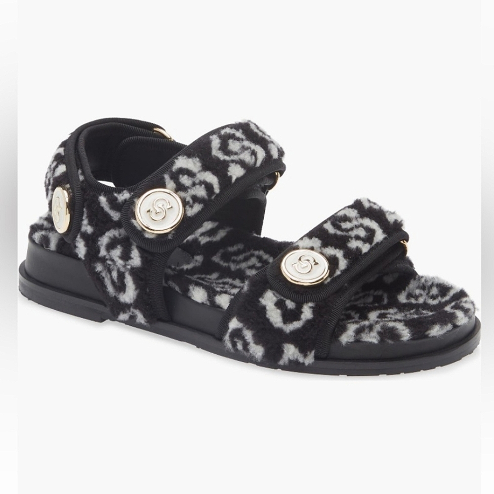 FERRAGAMO Keita J Gal Genuine Shearling Sandal (Women)